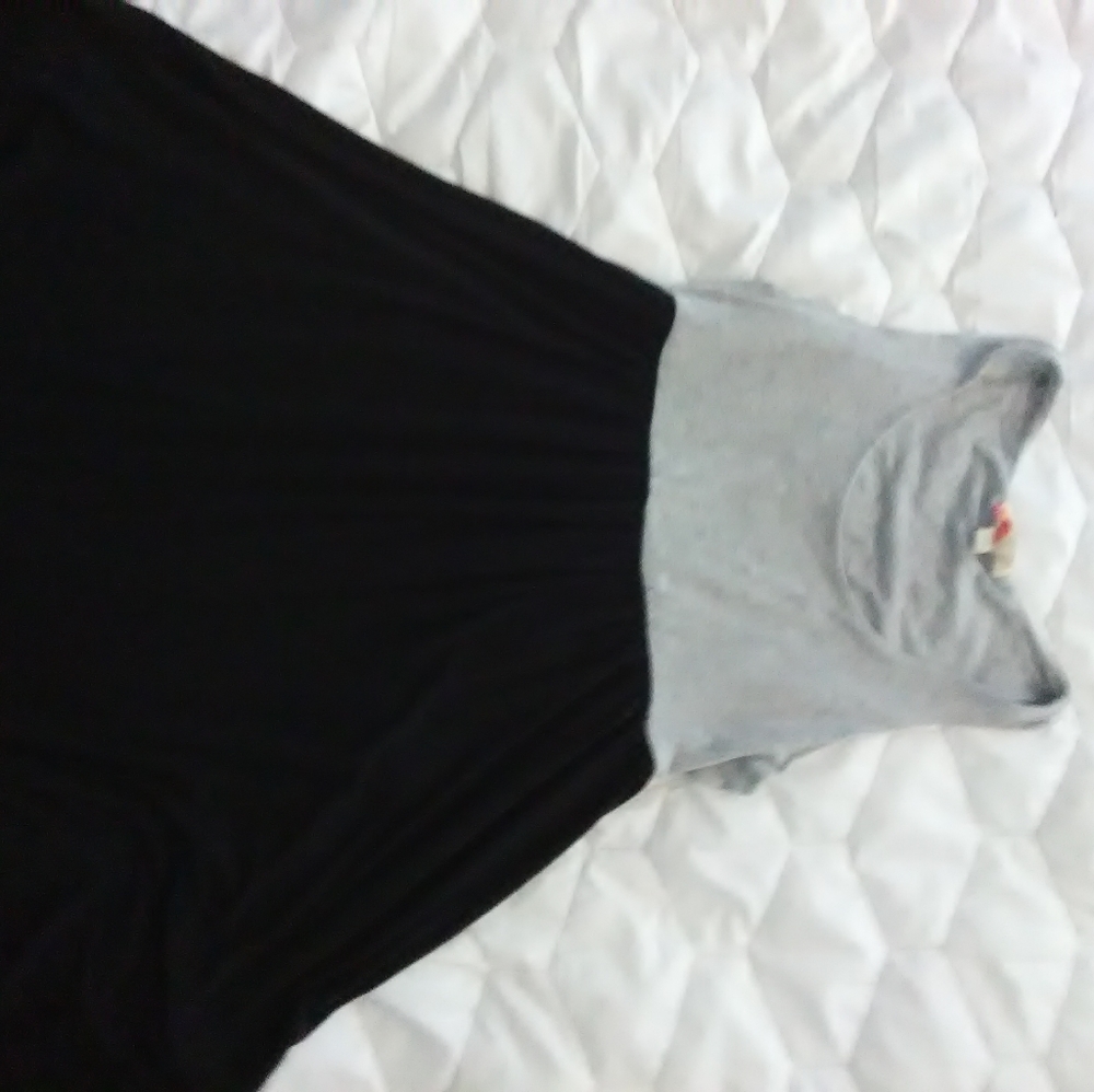 Black and gray dress